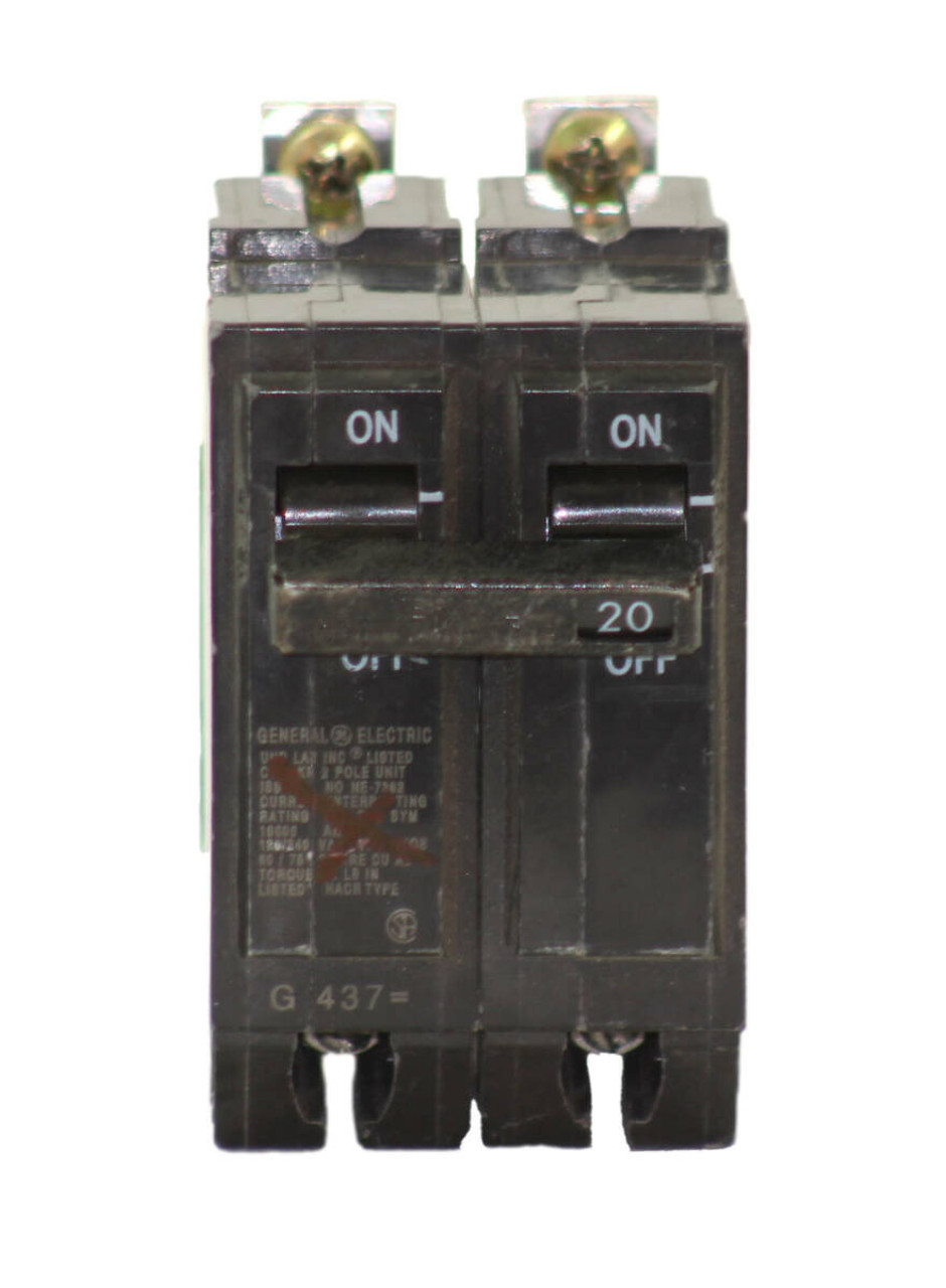 General Electric THQB2120 - Breaker 20A 120/240V 2P 10kA Bolt-On
