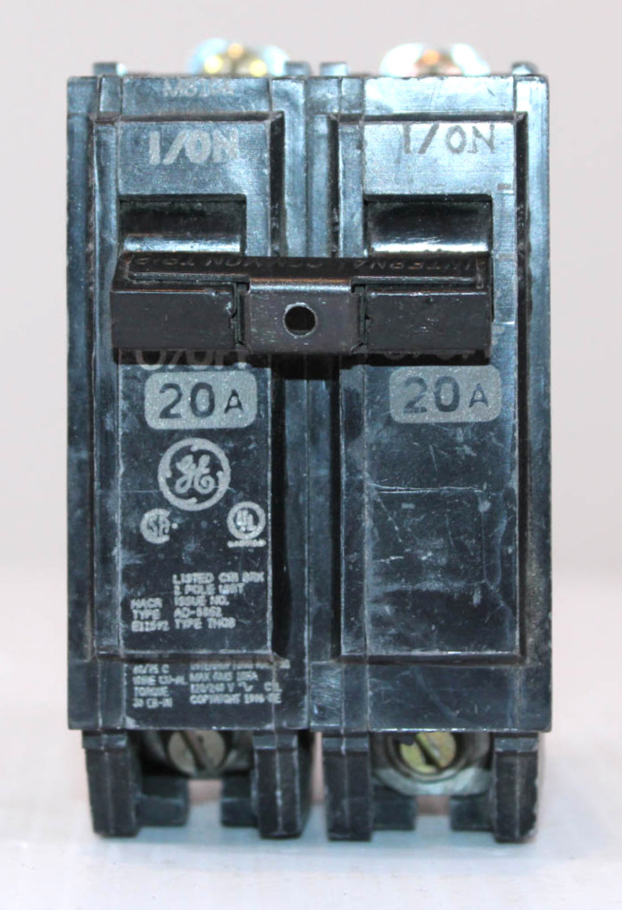 General Electric THQB2120 - Breaker 20A 120/240V 10kA 2P Bolt-On