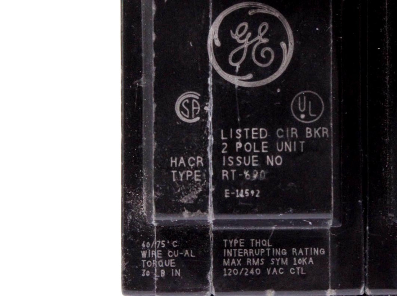General Electric THQL2130 - Breaker 30A 240V 2P 10kA Plug In