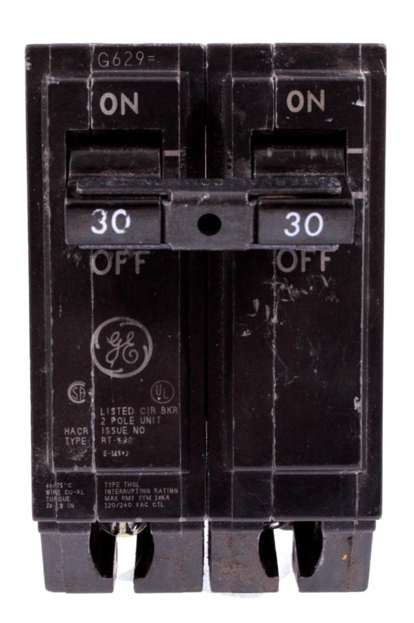 General Electric THQL2130 - Breaker 30A 120/240V 2P 10kA Plug In