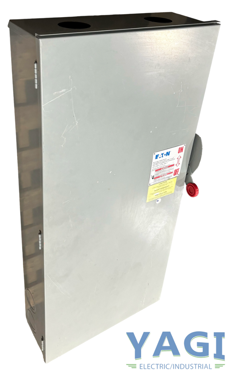 Eaton DH366FRK Disconnect 600A 600V 200HP 3P 3W NEMA 3R Class H Fusible Heavy Duty