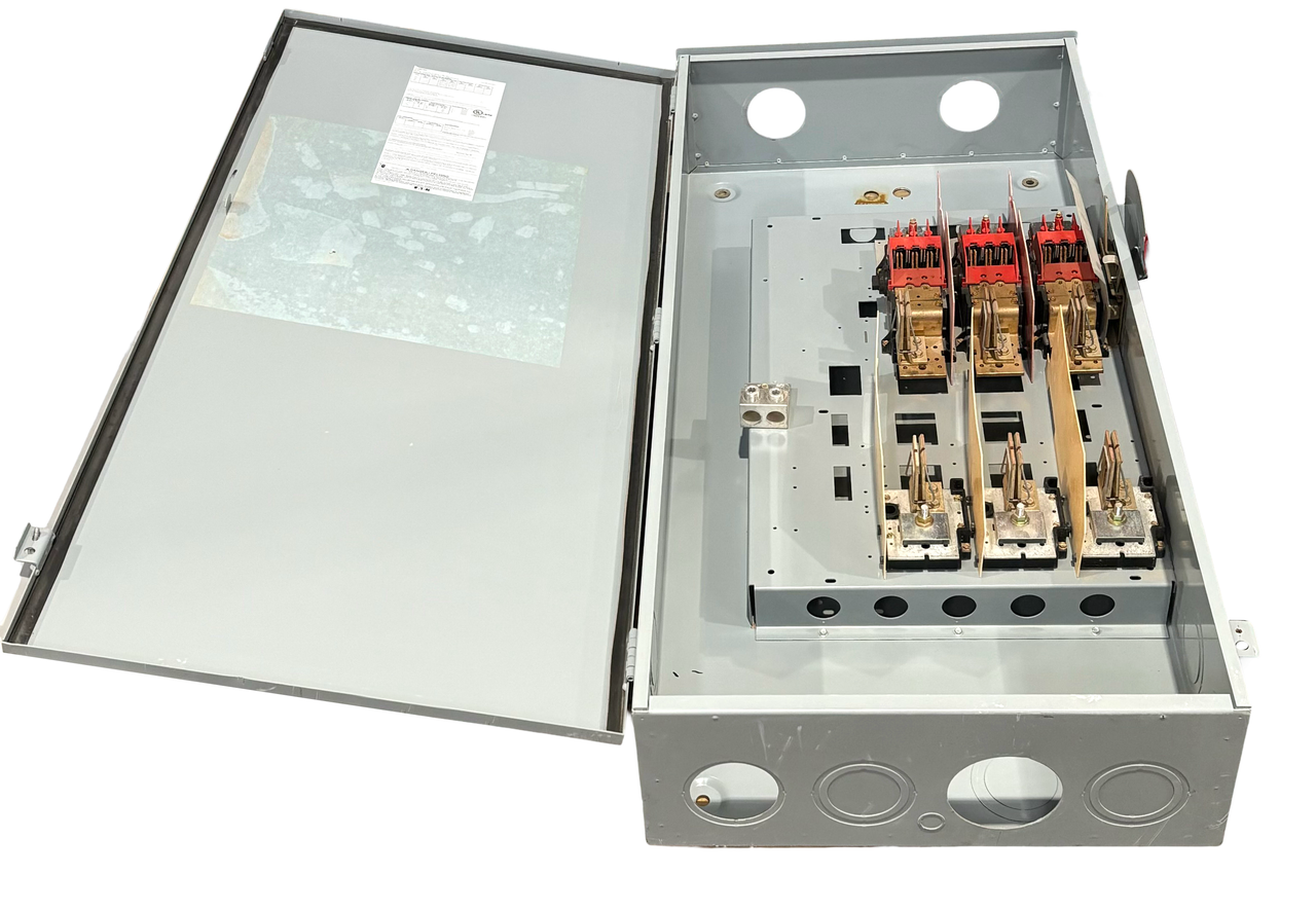 Eaton DH366FRK Disconnect 600A 600V 200HP 3P 3W NEMA 3R Class H Fusible Heavy Duty