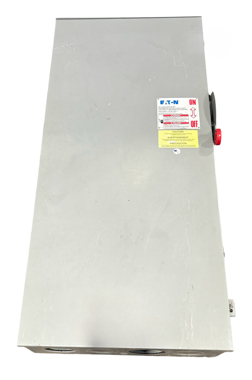 Eaton DH366FRK Disconnect 600A 600V 200HP 3P 3W NEMA 3R Class H Fusible Heavy Duty