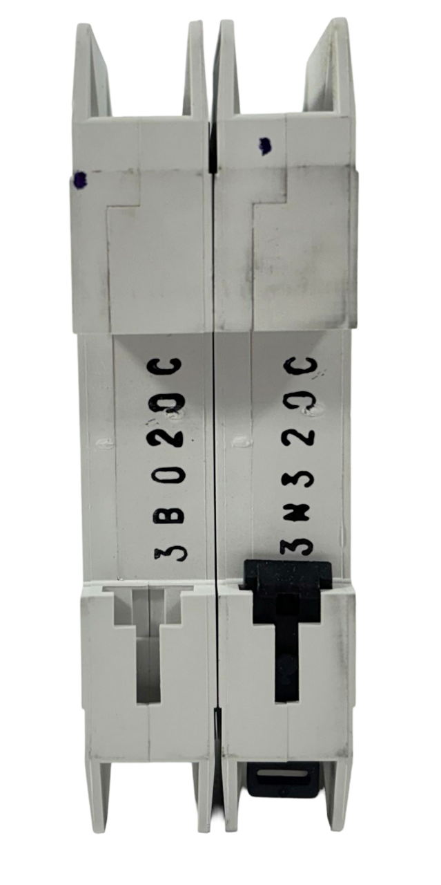 Eaton WMZH2C20T Breaker 20A 480V 2P 1PH 14kA Type C DIN Rail Feed-Thru LI