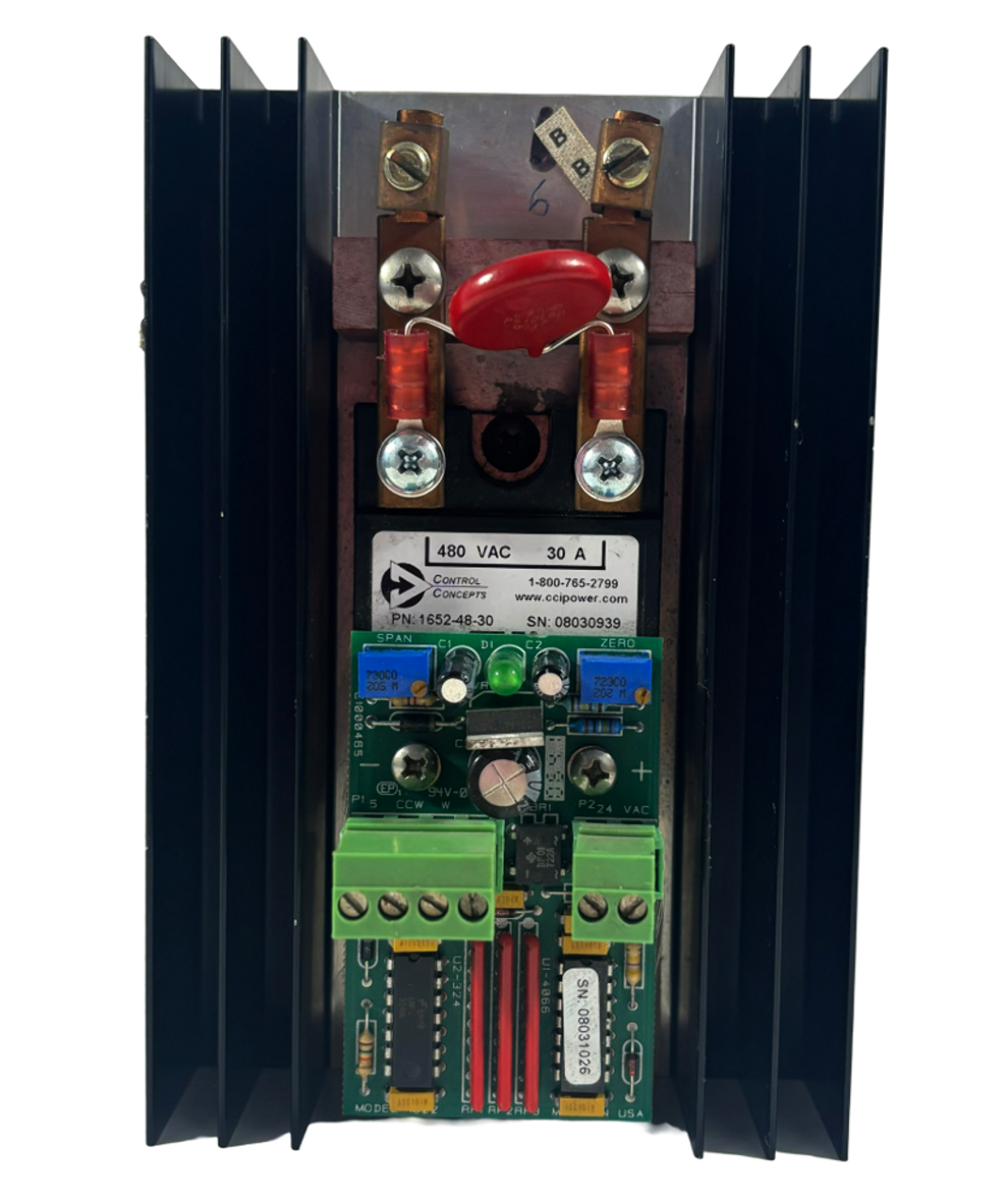 Control Concepts 1022-48-30 SCR Power Controller 30A 480V 1PH 50/60Hz