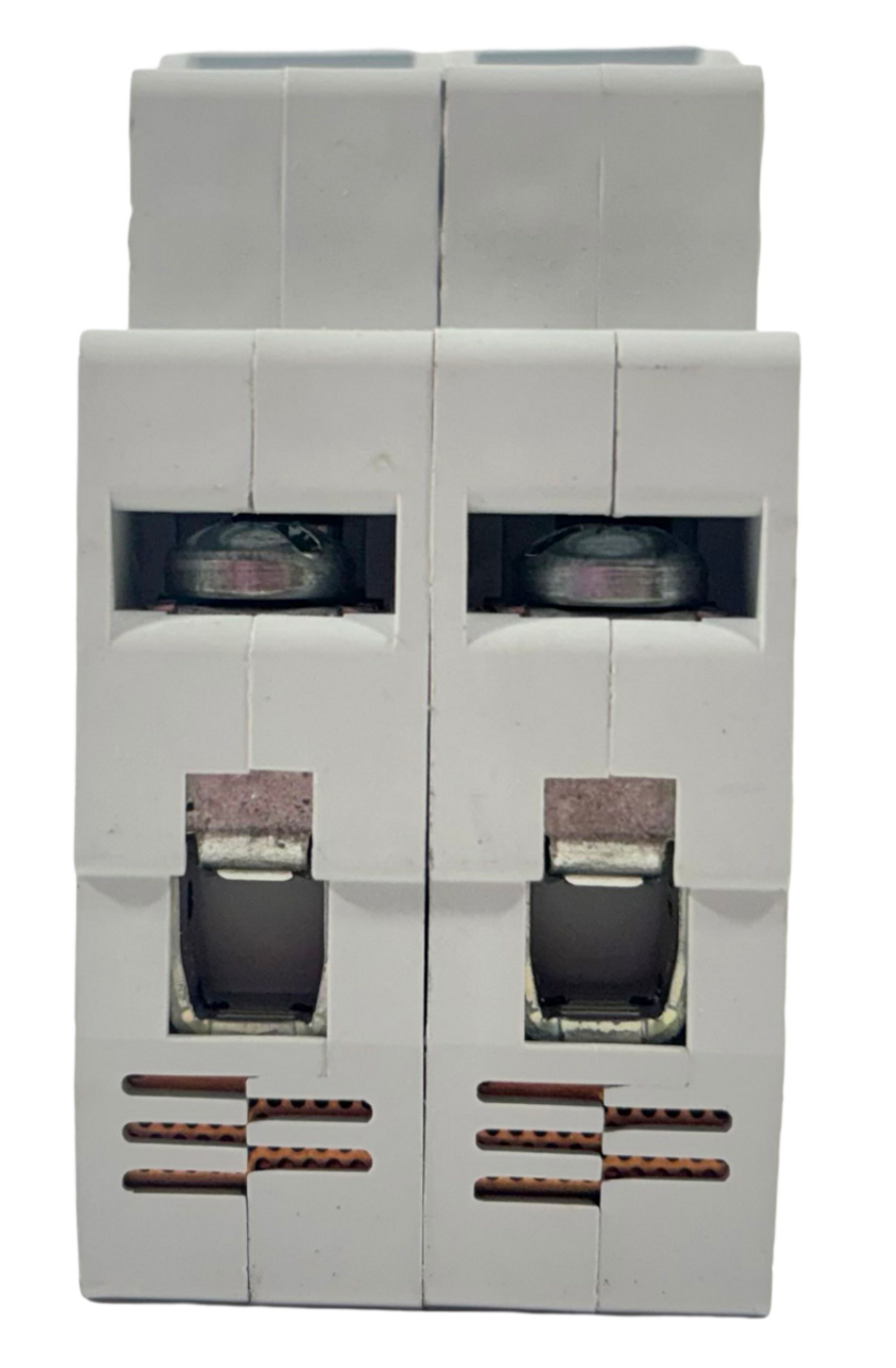 Eaton WMZS2C25 Breaker 25A 480/277V 2P 1PH 10kA Type C DIN Rail Feed-Thru LI