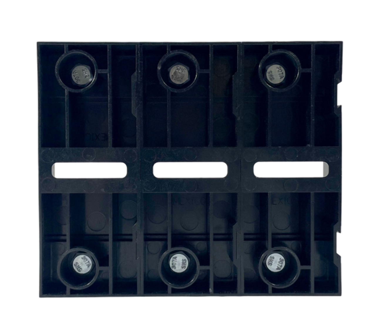 Ferraz Shawmut 61008SJ Fuse Block 100A 600V 3P Class J Box Side Clip Open Style