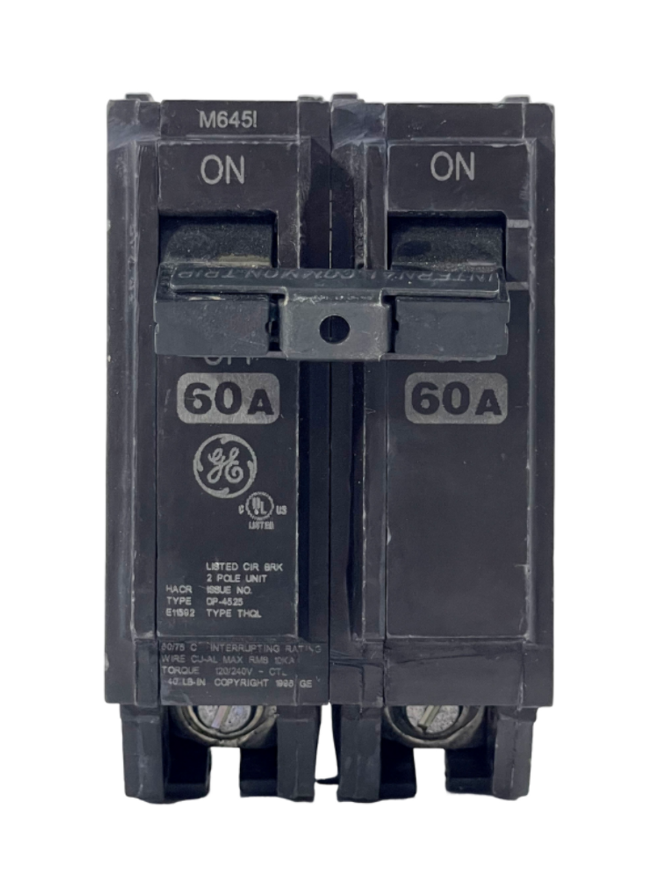 General Electric THQL2160 Breaker 60A 120/240V 2P 1PH 10kA Plug-In