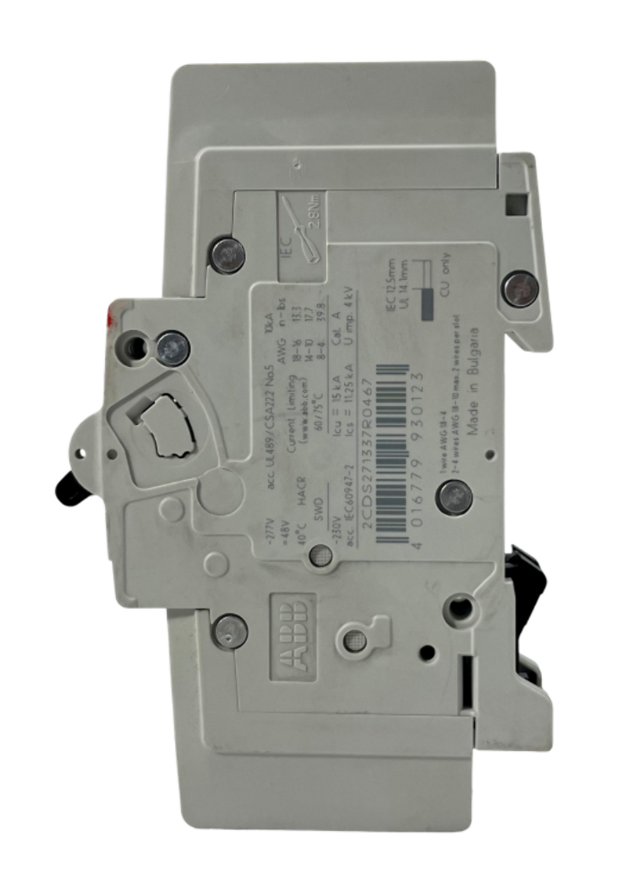ABB SU201M-K16A Breaker 16A 277V 1P 10kA Trip Curve K DIN Rail Mount
