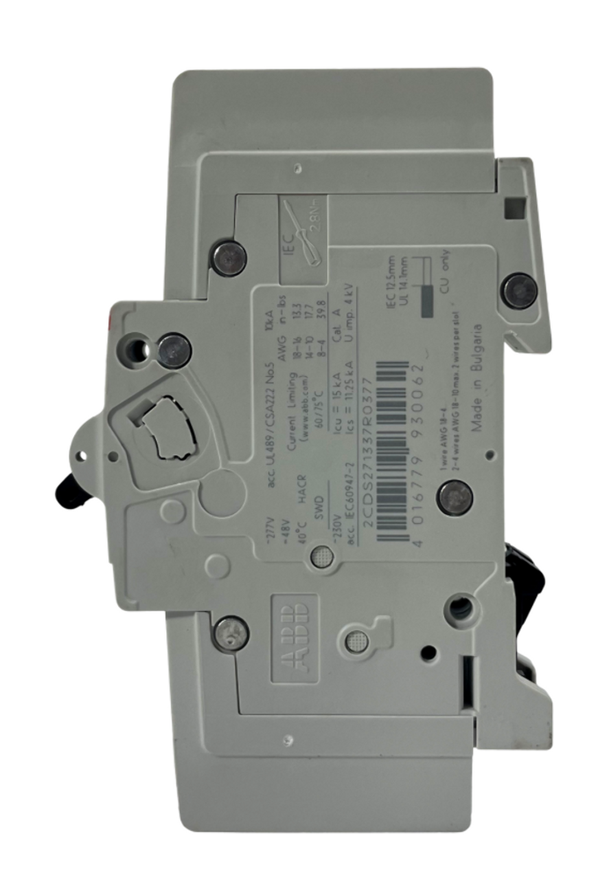 ABB SU201M-K6A Breaker 6A 277V 1P 10kA Trip Curve K DIN Rail Mount