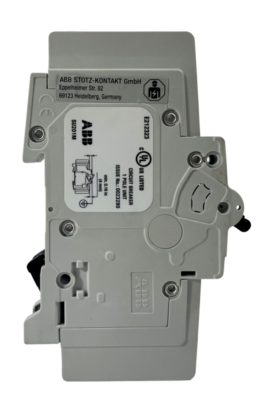 ABB SU201M-K6A Breaker 6A 277V 1P 10kA Trip Curve K DIN Rail Mount