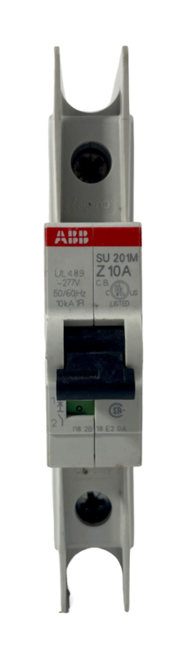 ABB SU201M-Z10A Breaker 10A 277V 1P 10kA Trip Curve Z DIN Rail Mount