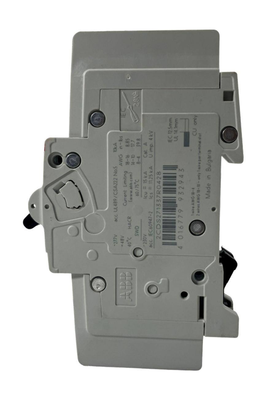 ABB SU201M-Z10A Breaker 10A 277V 1P 10kA Trip Curve Z DIN Rail Mount