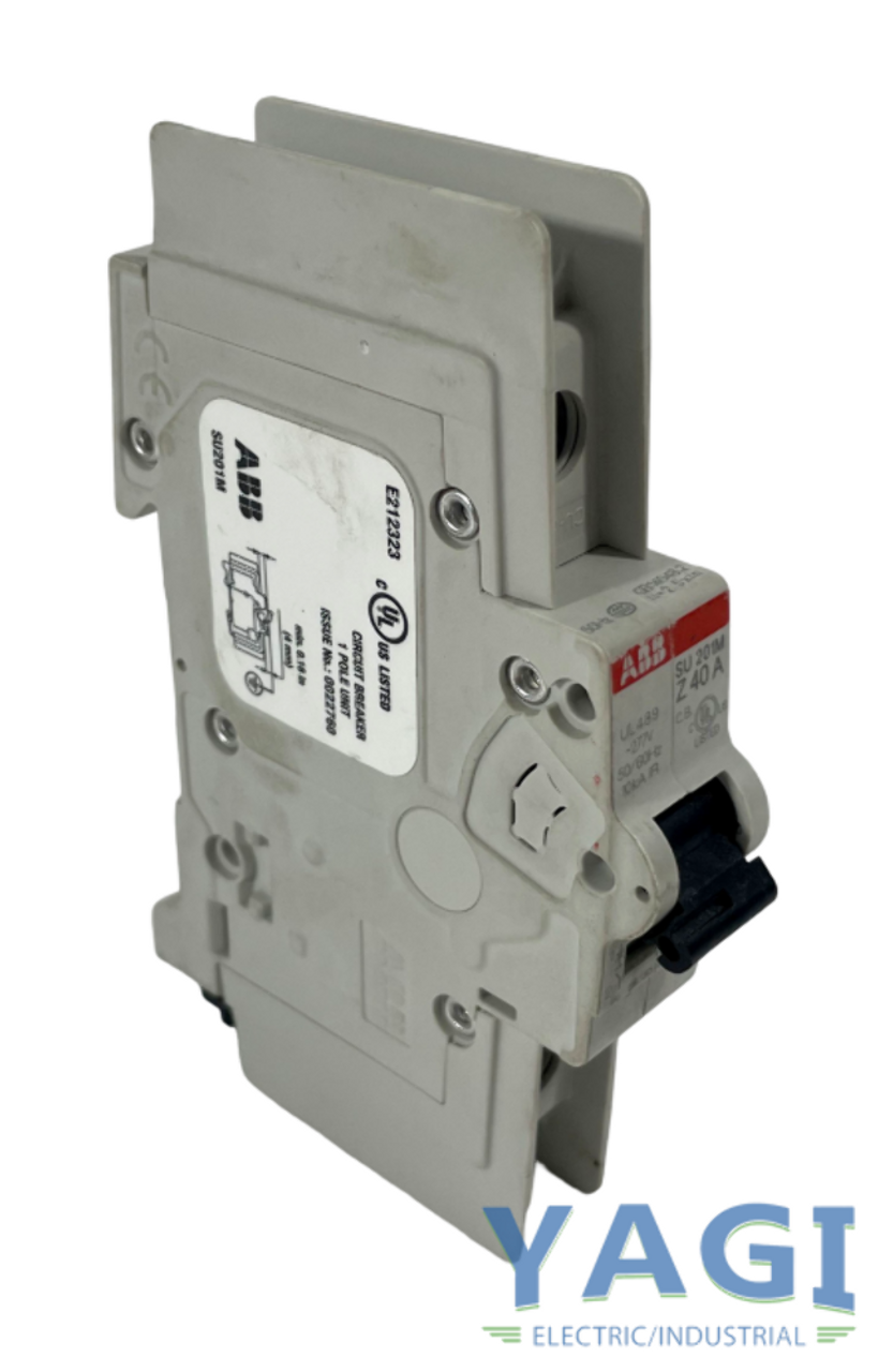 ABB SU201M-Z40A Breaker 40A 277V 1P 10kA Trip Curve Z DIN Rail Mount