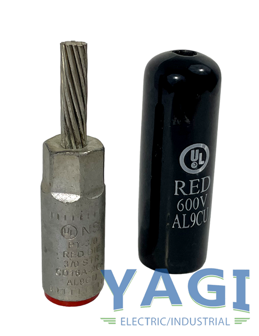 NSI PT3/0 Pin Terminal 600V 3/0 AWG Aluminum Tin Plated Pin: Copper Tin Plated Red Die