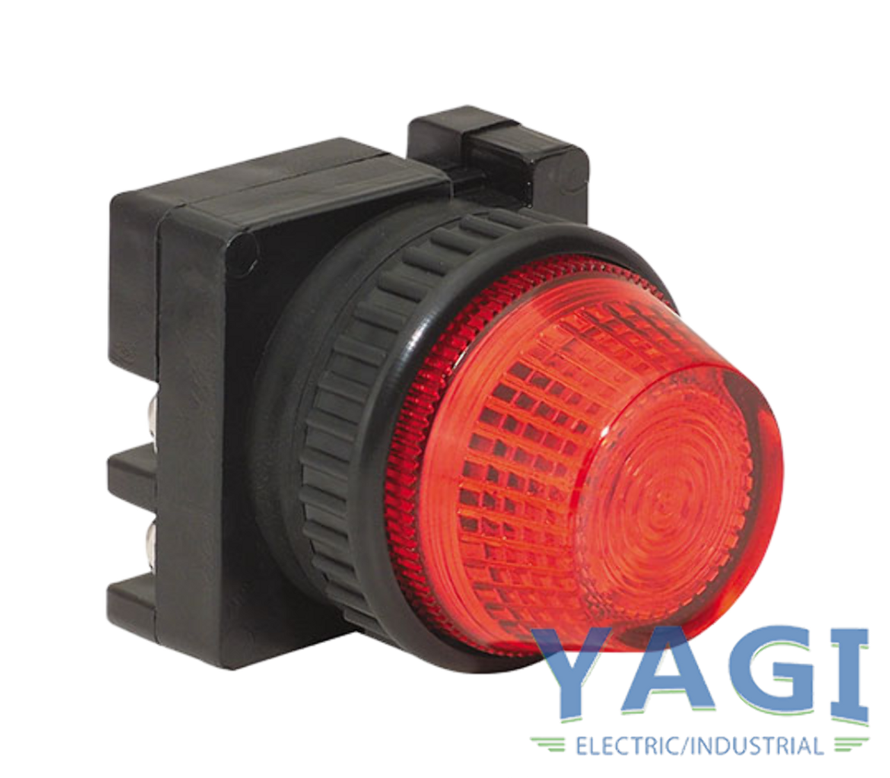 c3controls FVLU24LR LED Panel Indicator Red 24V Screw Terminal 30MM Round with Flat Top