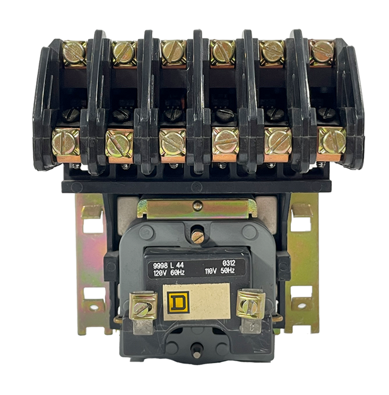 Square D 8903LXO60V02 Contactor 30A 600V 6P 6 NO Contacts 50/60Hz Coil Open Style Type L