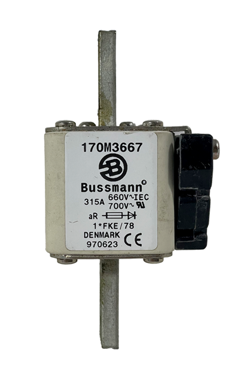 Bussmann 170M3667 High Speed Square Body Fuse 315A 700V 200kA Class aR Fuse Link