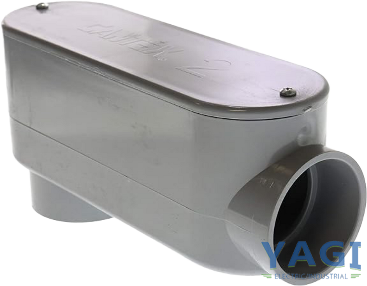 Cantex 5133668 Conduit Body 2 In Type LB 90 Degree Durable SCH 40 and 80 W/Lid and Gasket