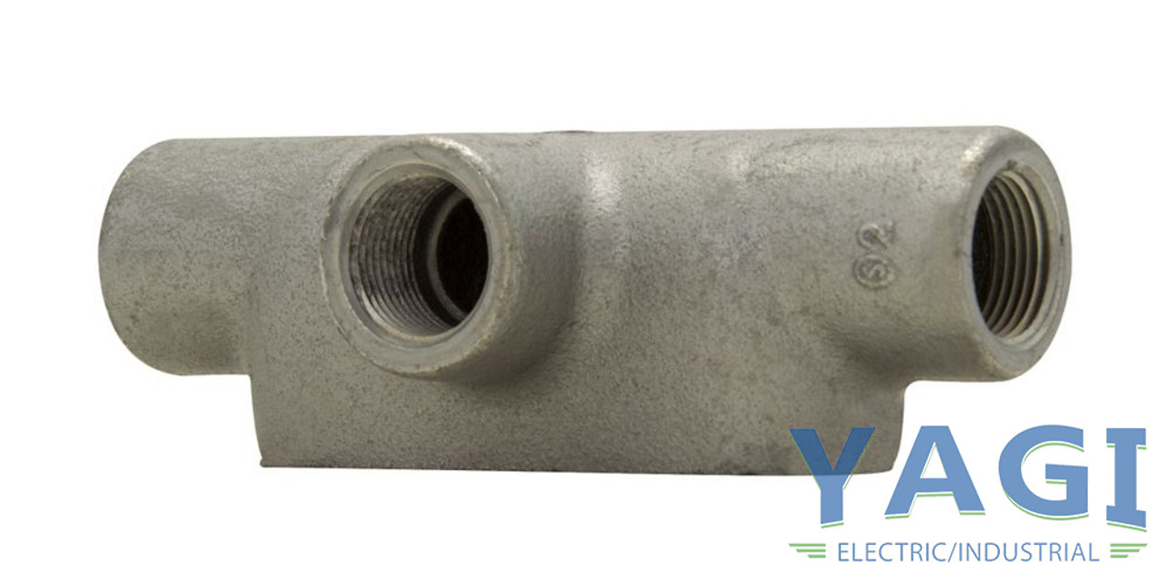 Eaton Crouse-Hinds T107 Condulet Form 7 Feraloy Iron Alloy 4-Inch NEMA 12 T Shape
