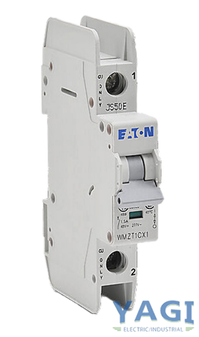 Eaton WMZT1CX1 Breaker 1.5A 480/277V 1P 1PH 10kA Type C DIN Rail Trip Indicator Standard Terminal