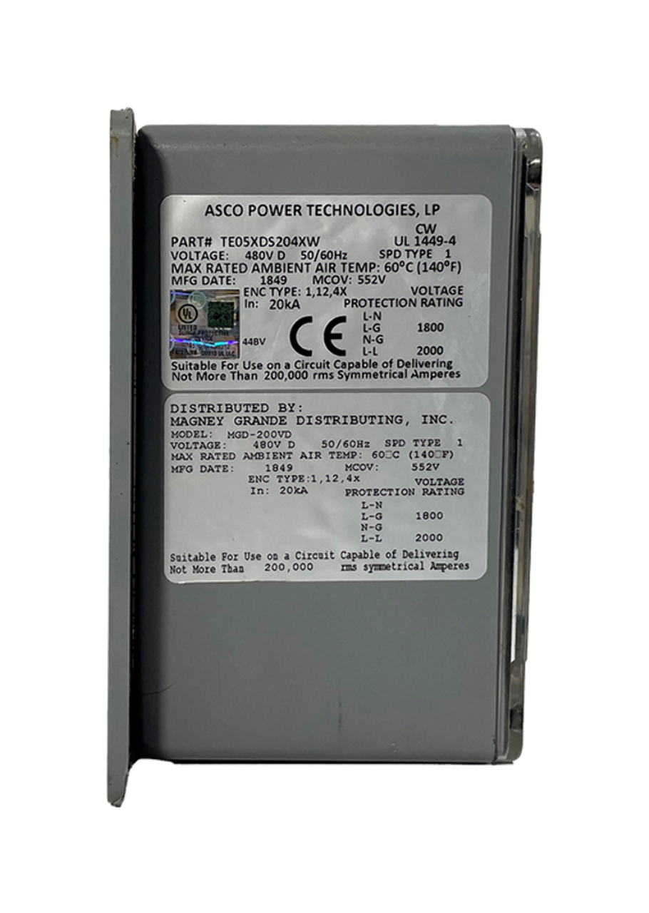 Magney Grande MGD-200VD Surge Protective Device 480V 20kA 50/60Hz Type 1, 12, 4X TE05XDS204XW