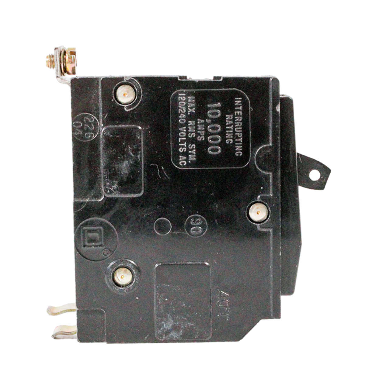 Square D Q0B120 Breaker 20A 120/240V 1P 10kA Bolt-On Molded Case