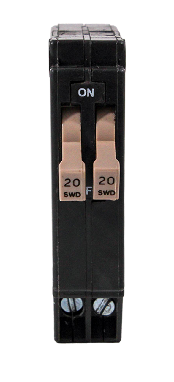 Eaton CHT2020 Breaker 20A 120/240V 1P 10kA Plug-In Thermal Magnetic Twin