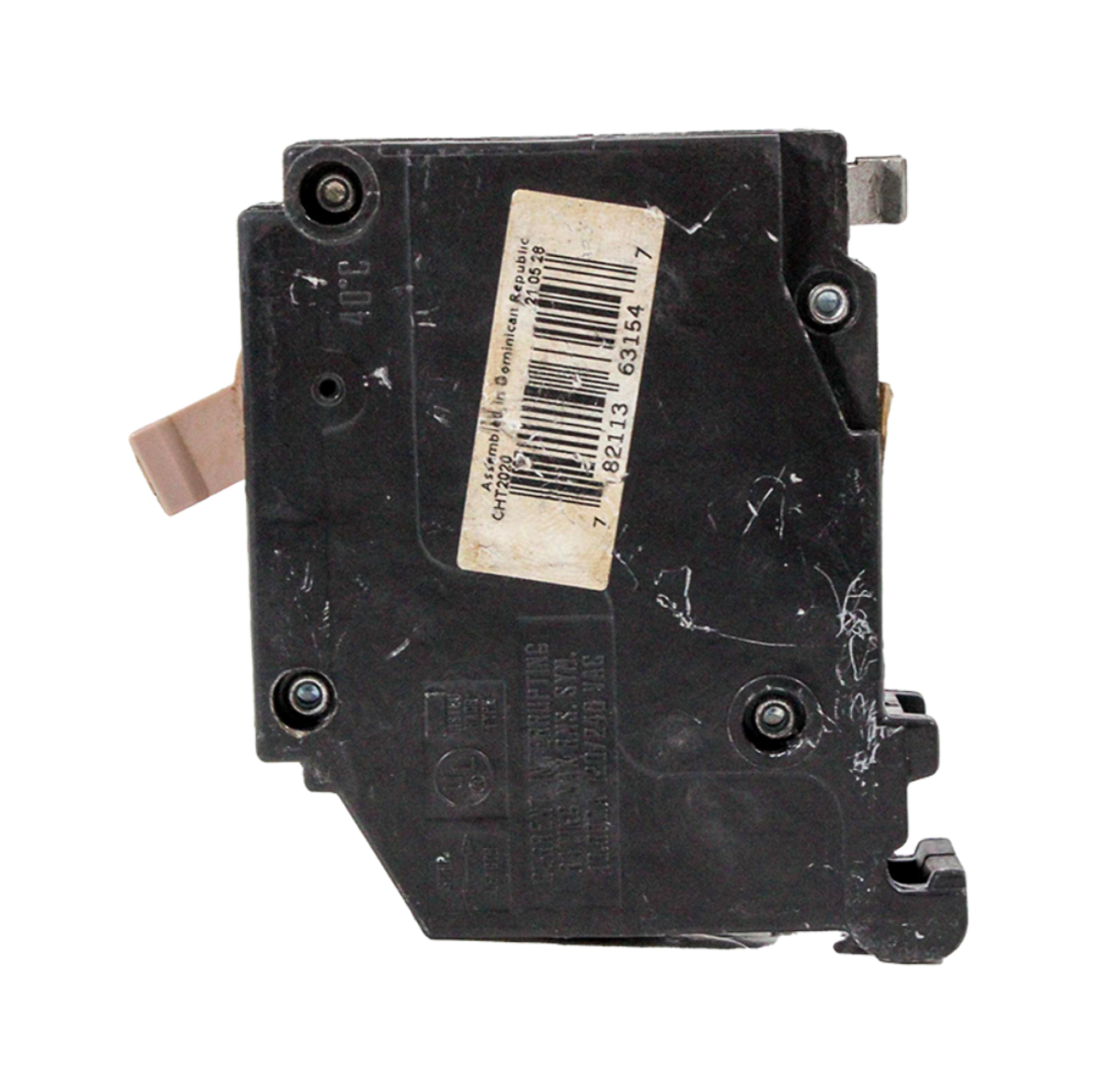 Eaton CHT2020 Breaker 20A 120/240V 1P 10kA Plug-In Thermal Magnetic Twin