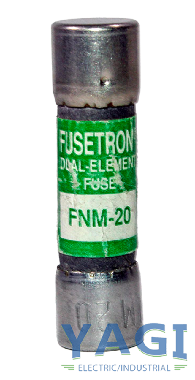 Bussmann Fusetron FNM-20 Fuse 20A 250V 10kA Midget Class Dual-Element Time Delay