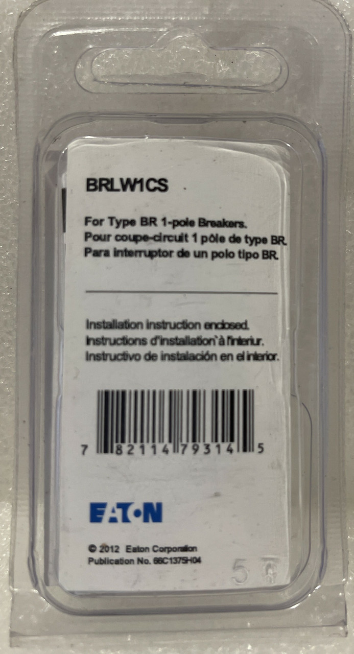 Eaton BRLW1CS Padlockable Device For 1P BR Breaker