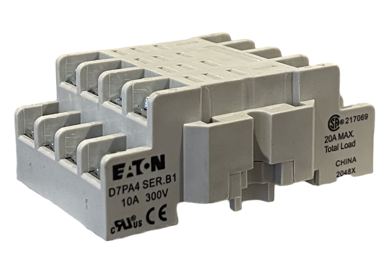 Eaton D7PA4 General-Purpose Relay 10A 300V 4P D7 Series Socket