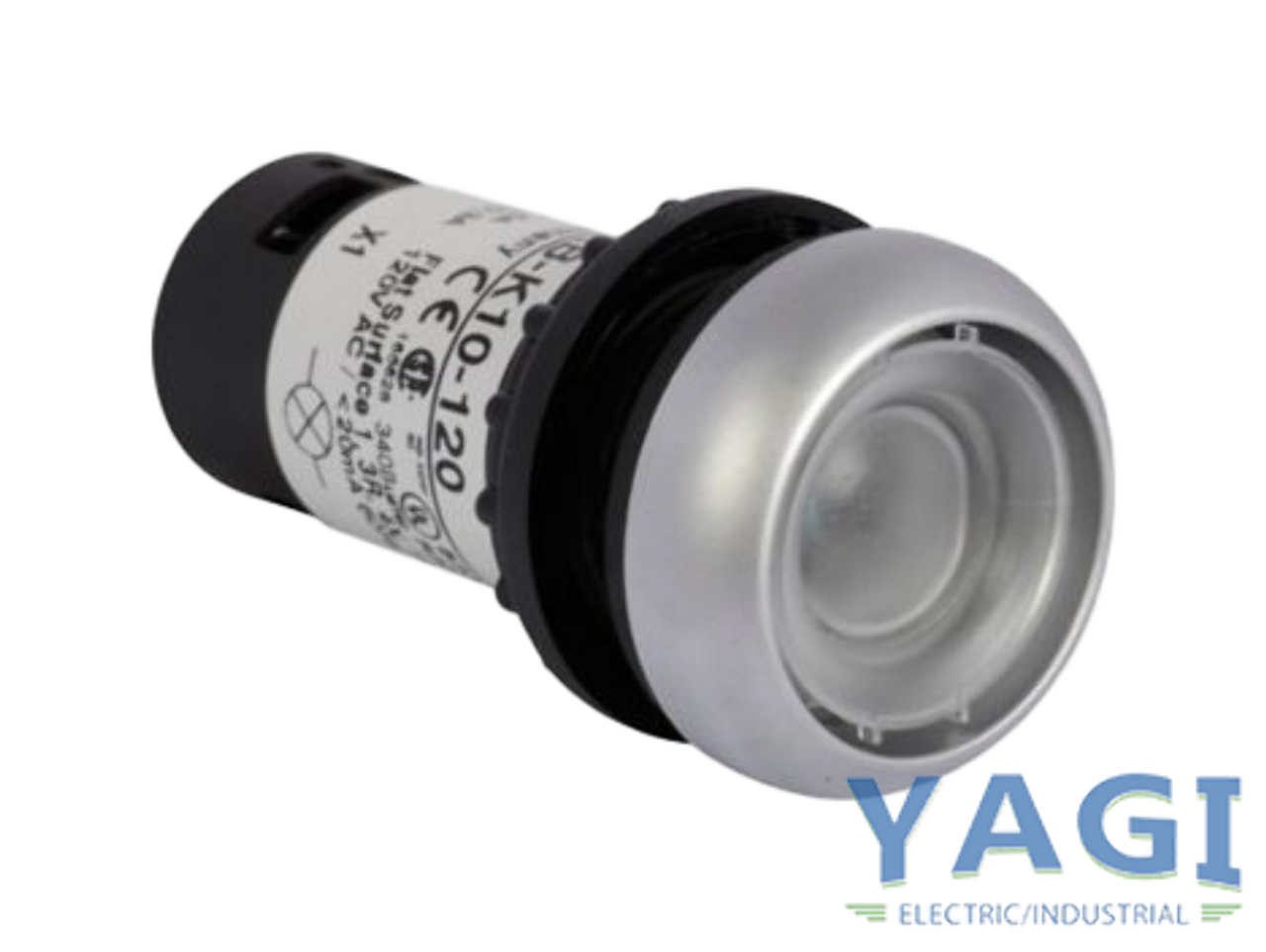 Eaton C22-DL-XB-K10-120 Compact Pushbutton 22.5 mm 120V 1NO Blue LED Illuminated