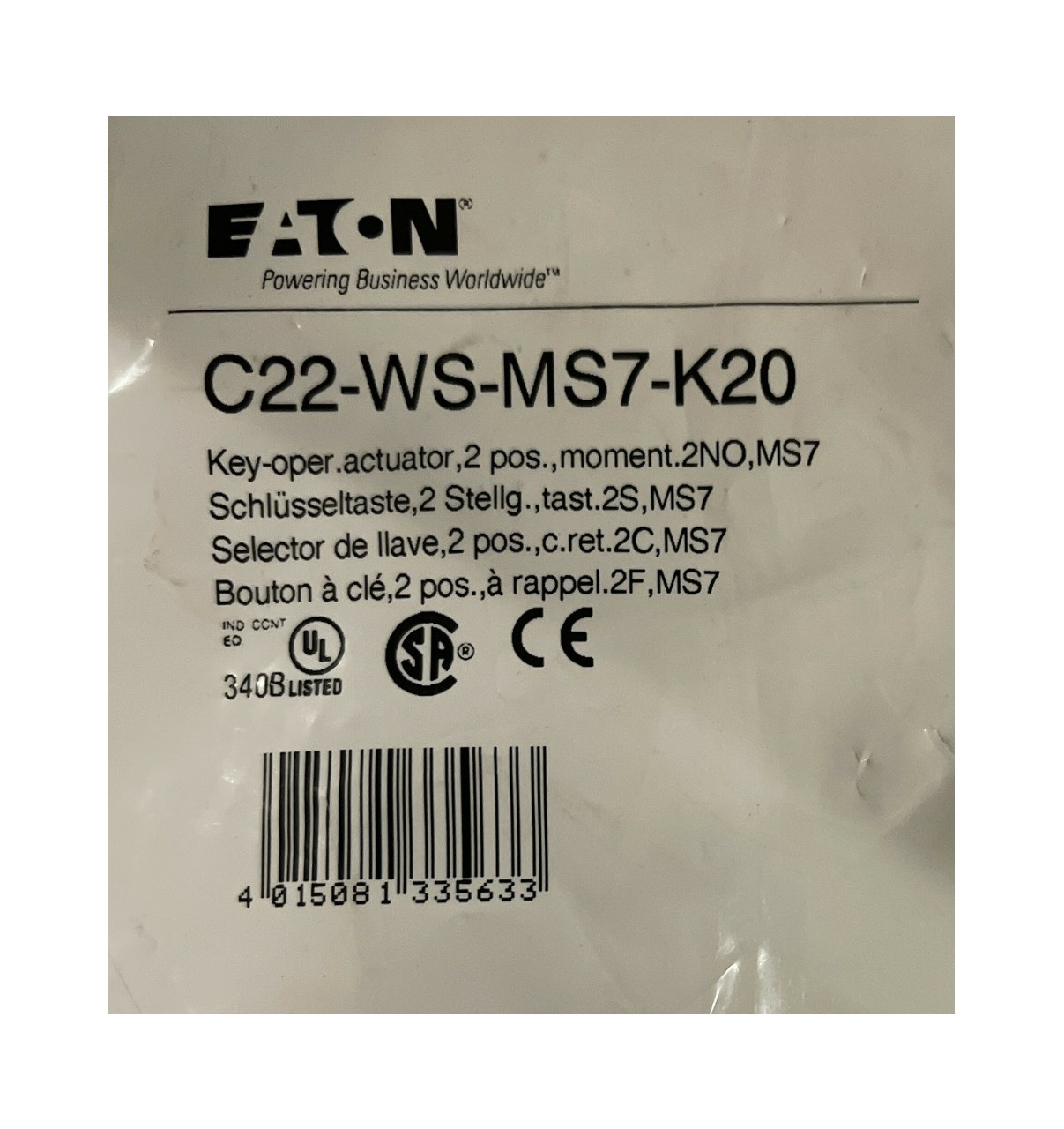 key-operated pushbutton