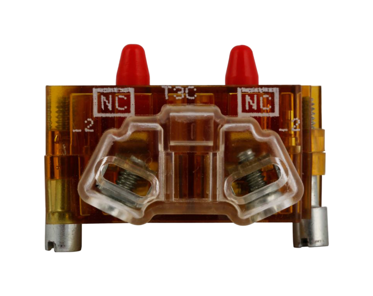 Eaton 10250T3C Pushbutton Contact Block 30.5 mm HD 2NC Pressure Terminals Amber