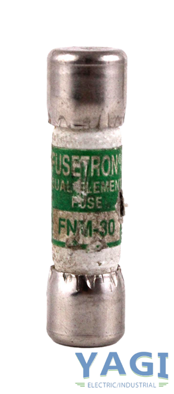 Bussmann Fusetron FNM-30 Fuse 30A 250V 10kA Dual-Element Time-Delay Midget Class