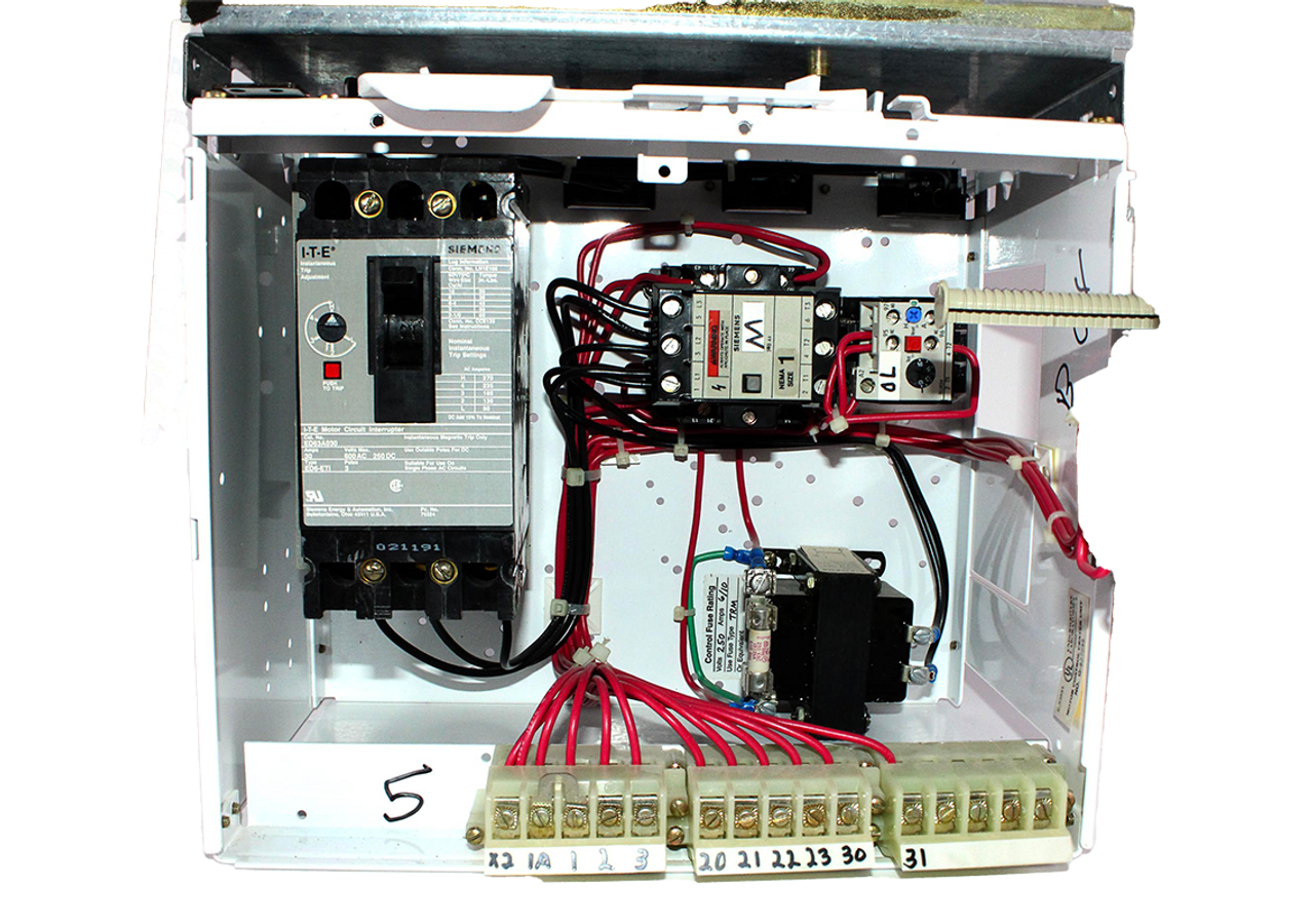 Siemens Model 95 MCC Bucket 12 Inch   with 30A ED63A030 Breaker | 600V 3-Pole 25kA Siemens Model 95 MCC Bucket 12 Inch   with 30A ED63A030 Breaker | 600V 3-Pole 25kA