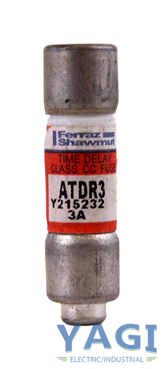 Ferraz Shawmut ATDR3 Fuse 3A 600V 200kA Class CC Time-Delay Current-Limiting