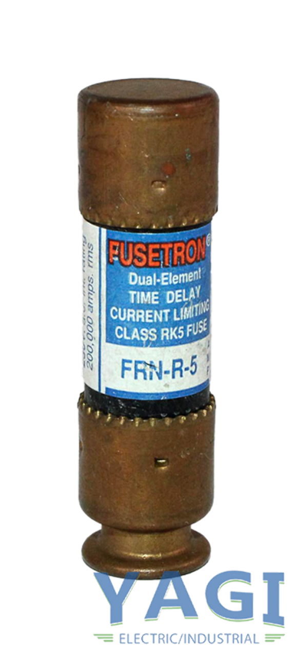 Bussmann Fusetron FRN-R-5 Fuse 5A 250V 200kA Class RK5 Dual-Element
