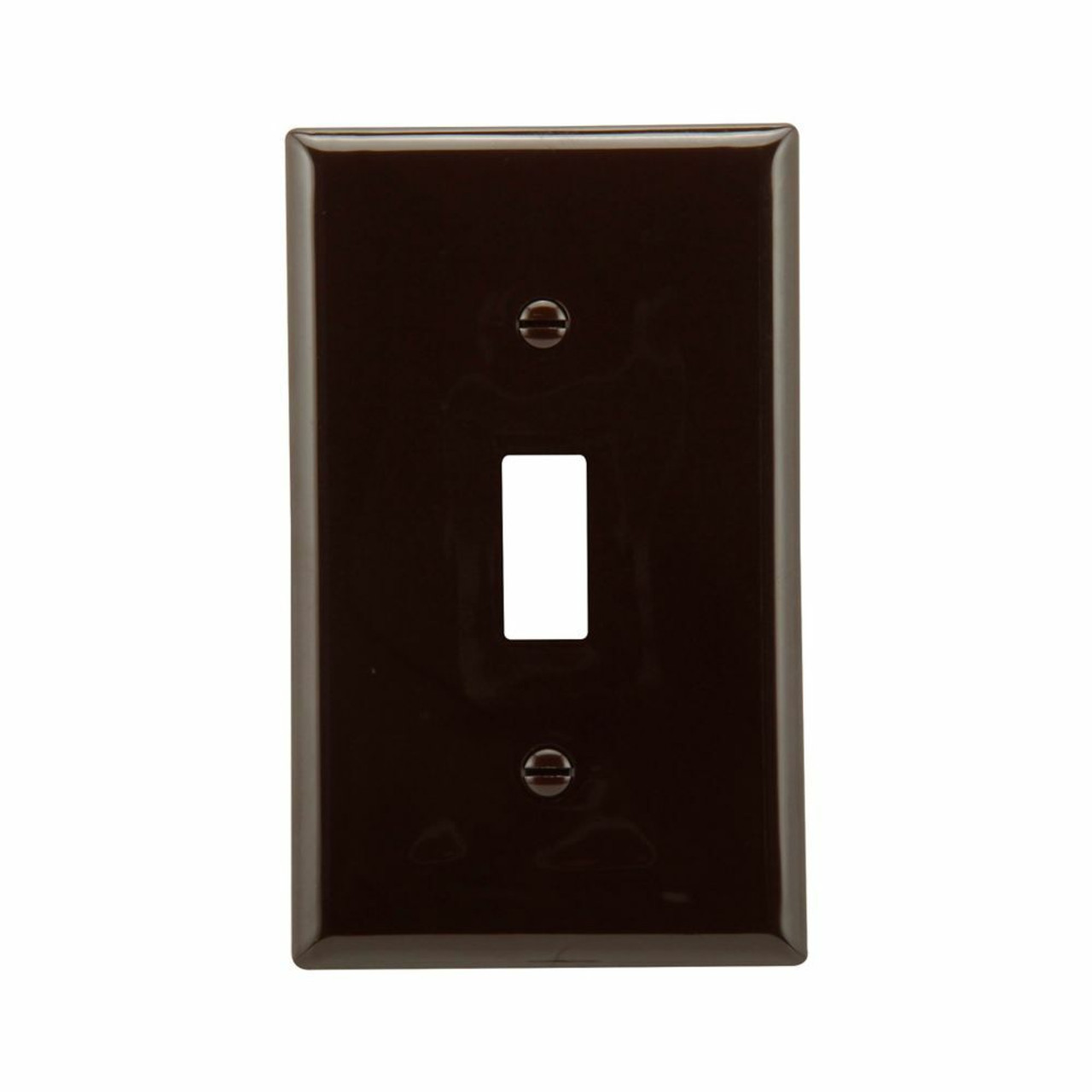 Eaton Cooper Arrow Hart 5134B-BOX Unbreakable Wallplate Standard Brown Nylon 1 Gang