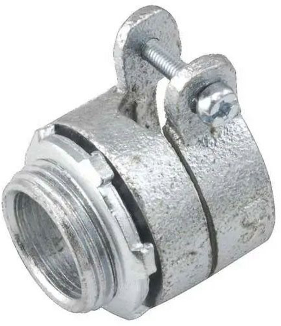 YAGI XC401 Squeeze Connector 1/2 In Ac/Flex Single Cable Opening 1-1/16 In Malleable Iron