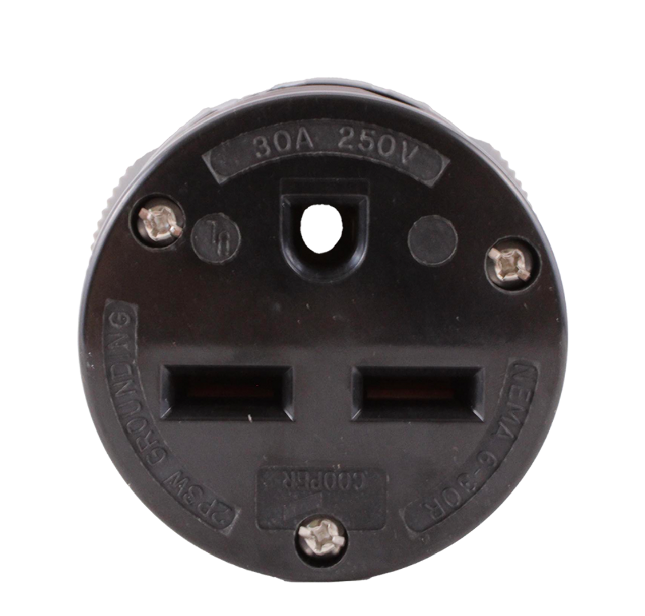 Eaton Arrow Hart 6700N Auto Grip Connector 30A 250V 2P 3W Grounding Gray and Blk