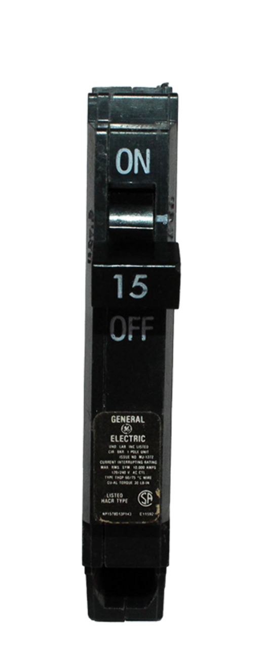 General Electric THQP115 Circuit Breaker 15A 120V 1P 10kA