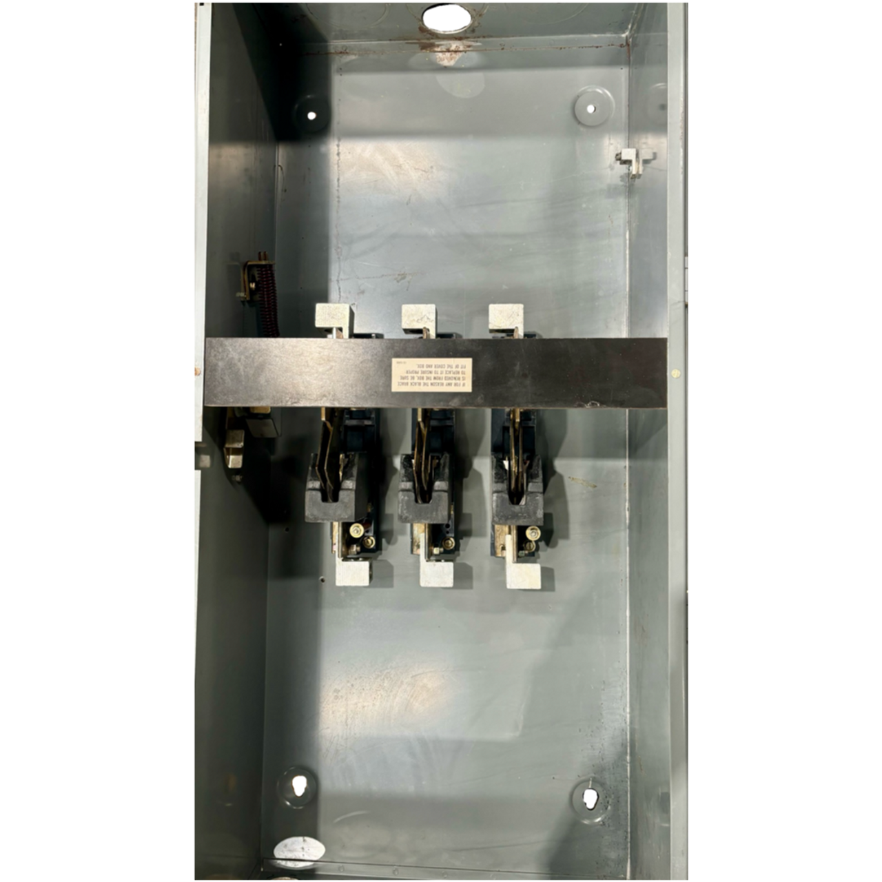 Westinghouse HUN365 400A 600V 3-Phase Non-Fusible Disconnect NEMA 1