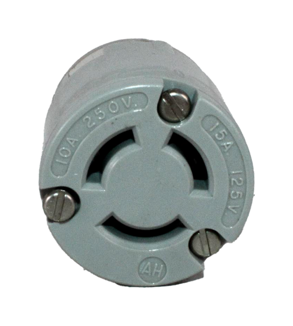 Arrow Hart 4755 Safety Grip Locking Plug 15A/125V 10A/250V 3P 3W Non-NEMA Gray