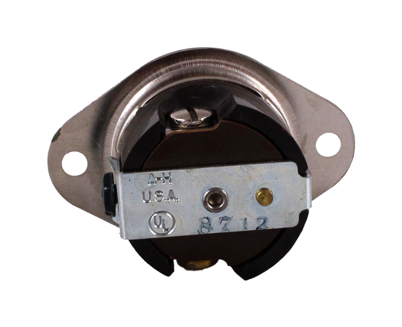 Eaton Arrow Hart 5246 Flanged Outlet #14 AWG, 15A 125V Steel Brass NEMA 5-15R