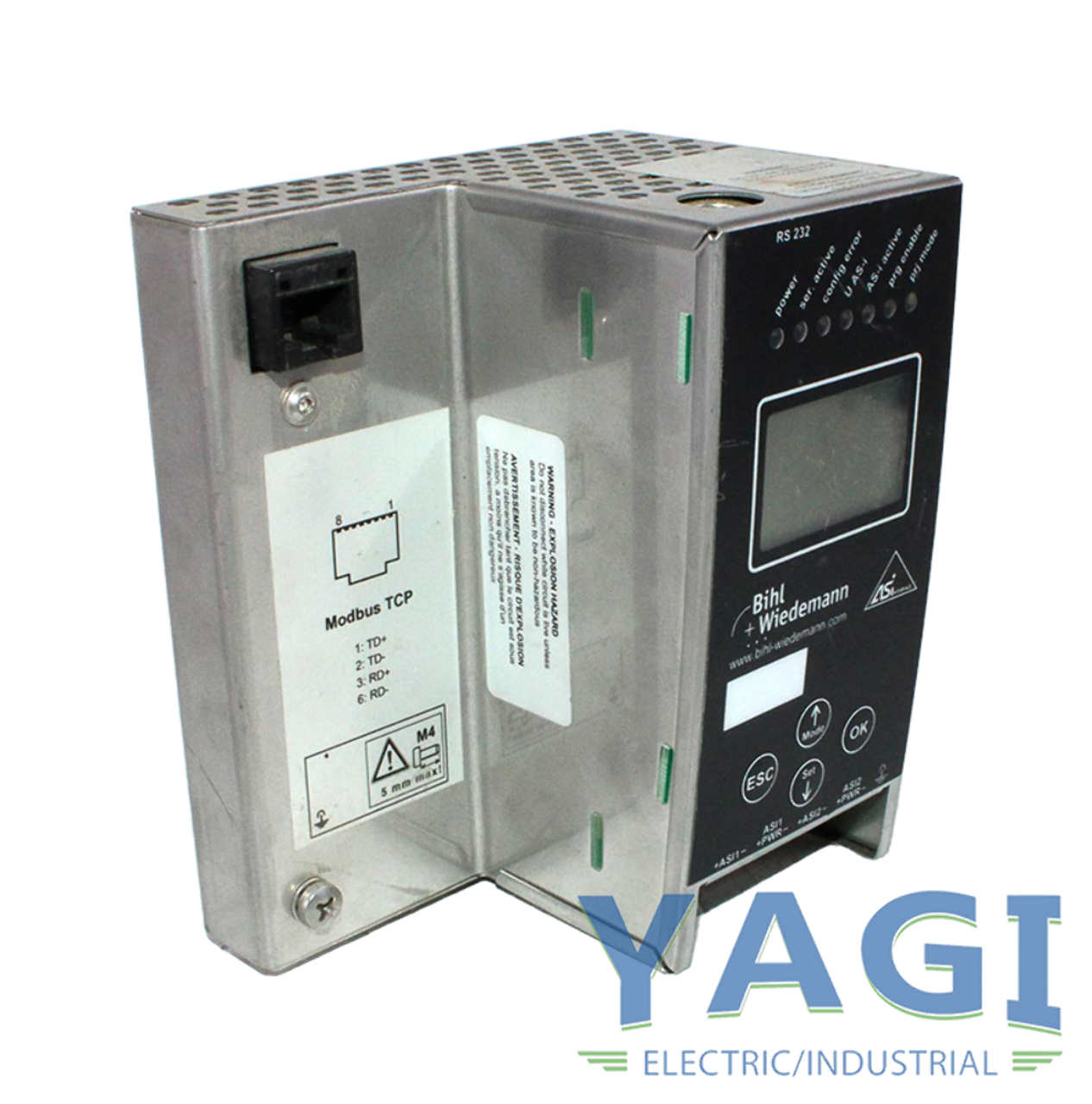 Bihl Wiedemann BW1660 AS-i 3.0 Ethernet/IP Gateway Stainless Steel 2-Master