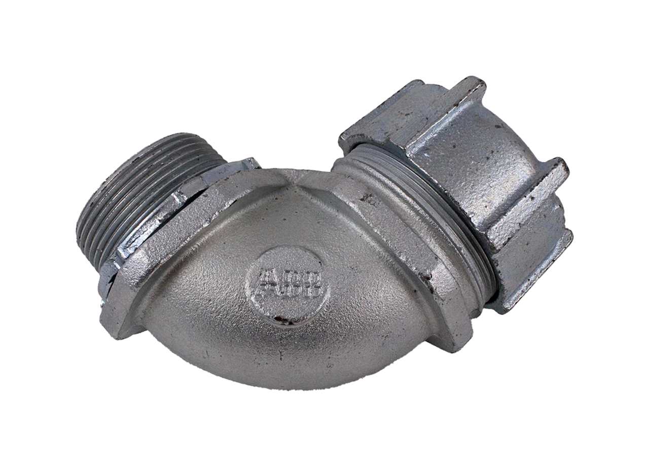 Thomas and Betts 5256 Liquidtight Connector 1-1/2 Inch 90 Degree Non-Insulated M
