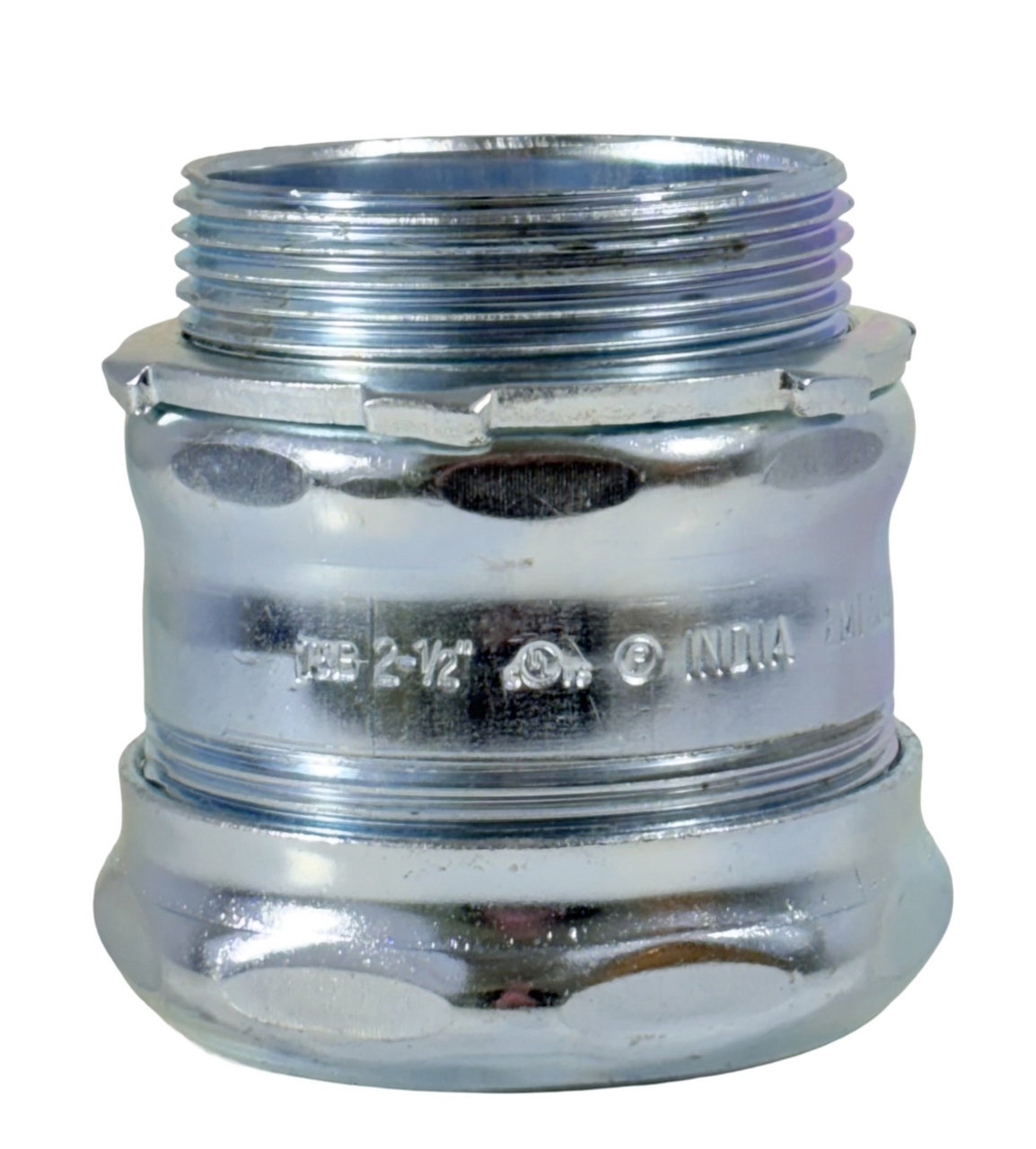 Steel City TC117A EMT Compression Connector 2-1/2-Inch Non-Insulated Concrete Tight