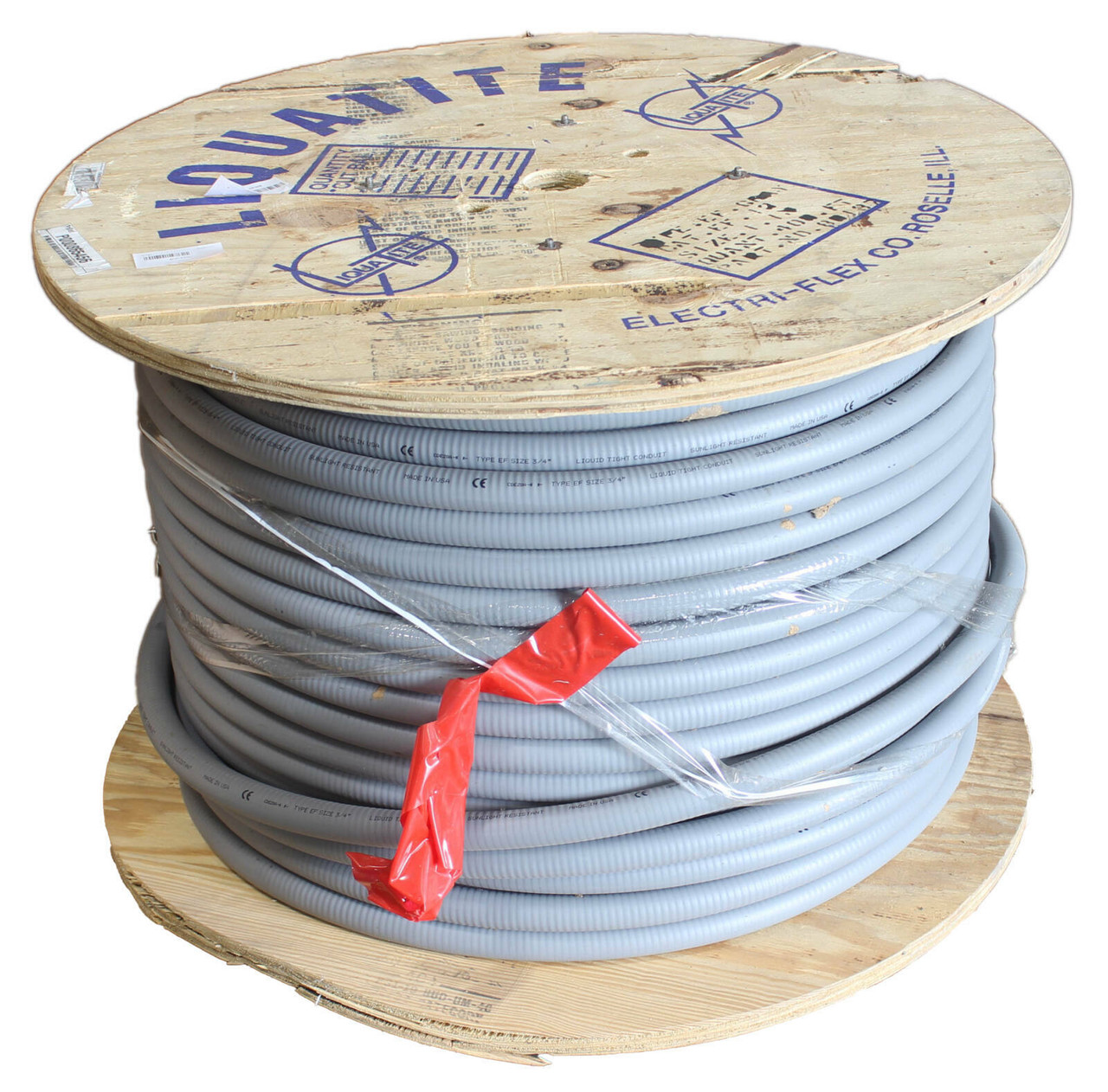 Liquatite 80187 Liquidtight Flexible Conduit Material: Steel Diameter: 3/4 Inch EF-12, 400 Feet, Gray